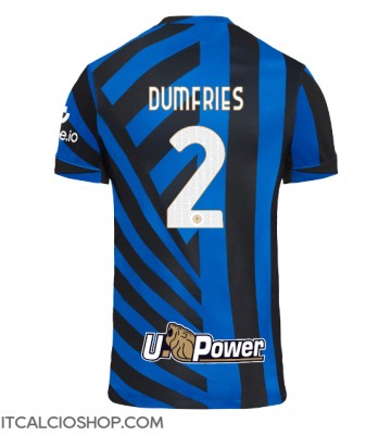Inter Milan Denzel Dumfries #2 Prima Maglia 2024-25 Manica Corta